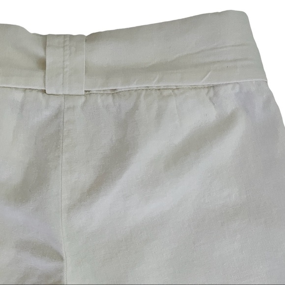 LE Chateau Wide Leg Linen Blend Cropped Capri Pants - Picture 11 of 13